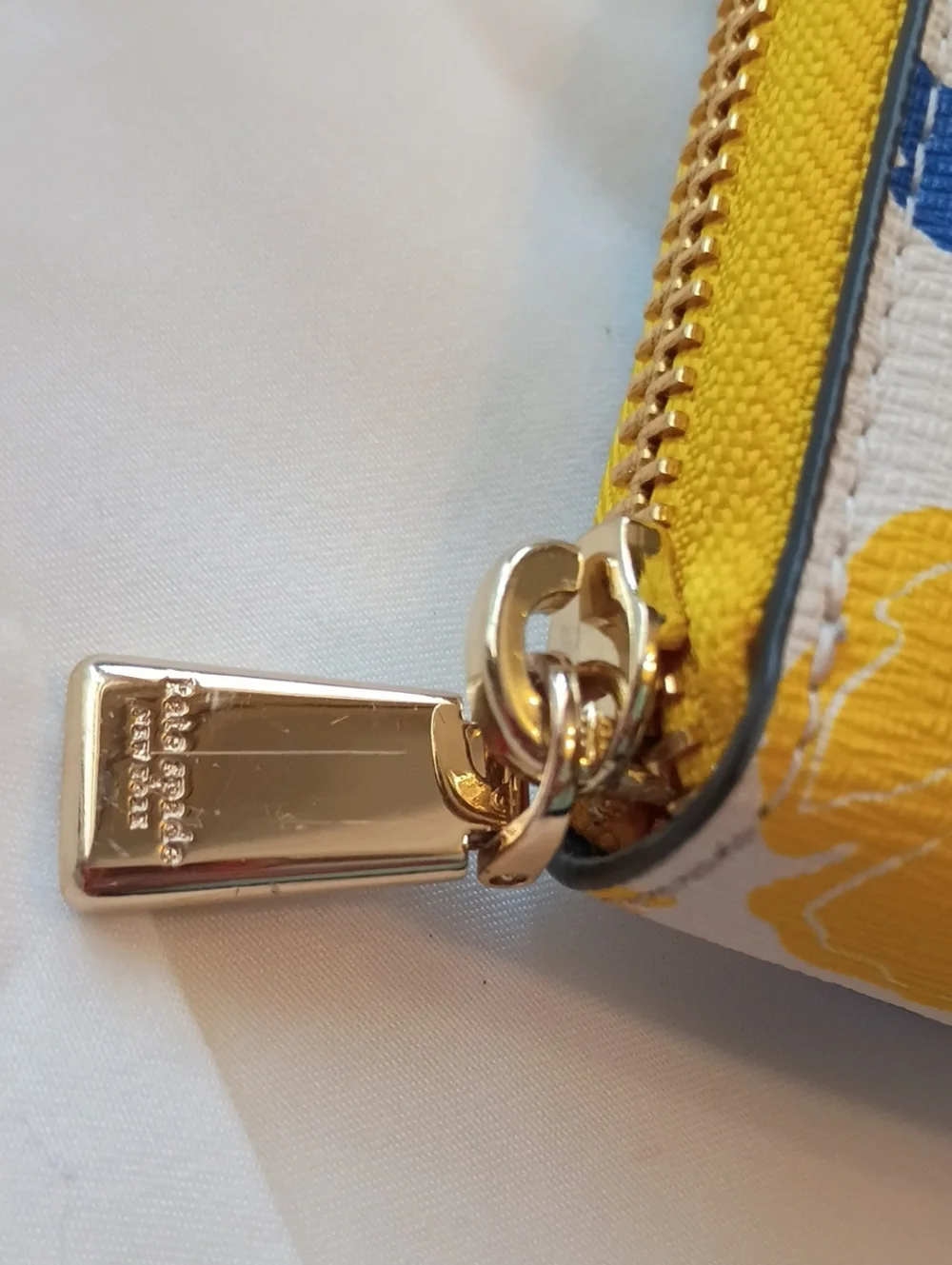 kate spade Yellow Floral Zip-Around Wallet